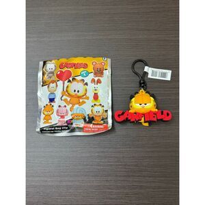 Garfield Series 1 Figural Bag Clip Keychain CHASE - Garfield with Logo